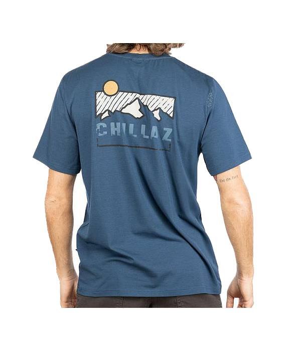 Chillaz Mountain Logo triko KR pánské, tm. modrá, S