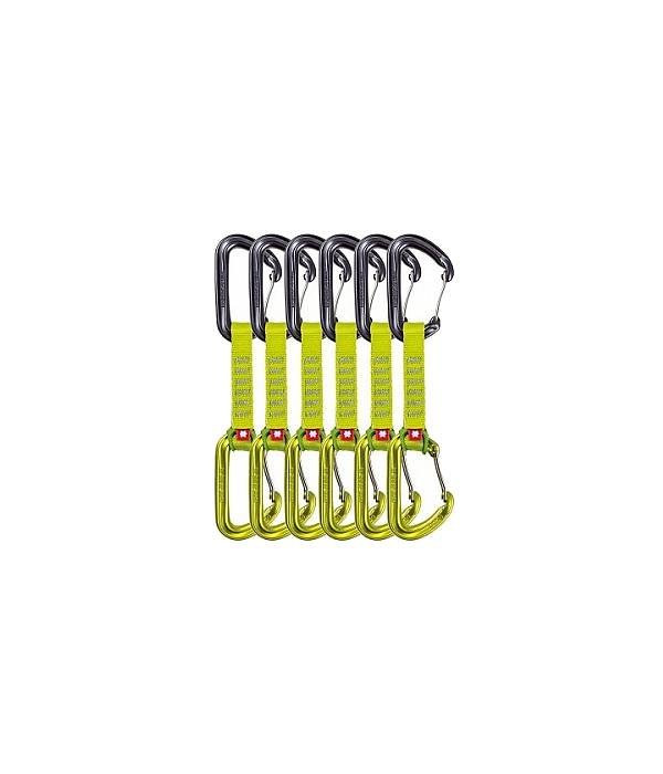Ocún expres set Hawk QD Wire ECO-PES 16/10 pack 6, zelená