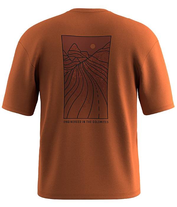 Salewa triko Eagle Sunset Loose M, tmavě oranžová, 48/M